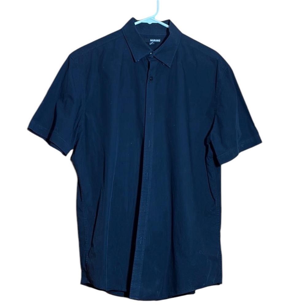 Men's Murano Size Large Black Short Sleeve Shirt